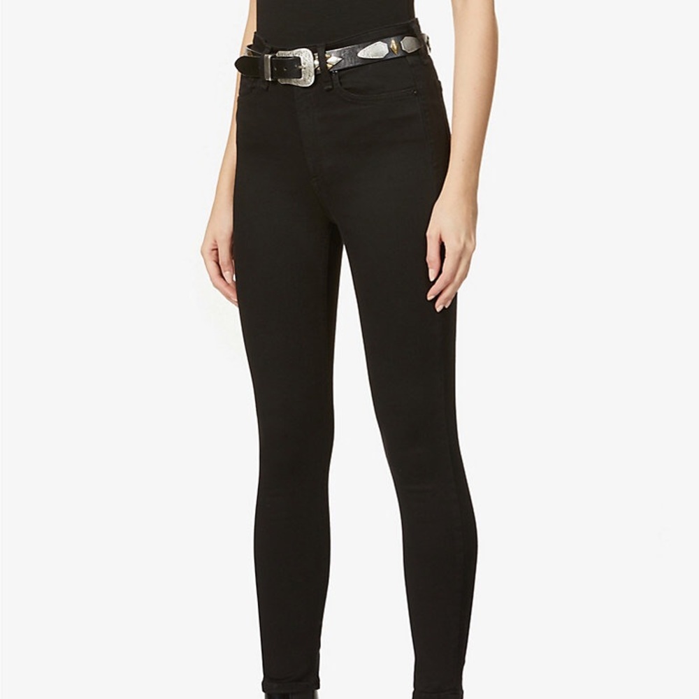 Rag & Bone Nina High Rise Skinny Black Denim